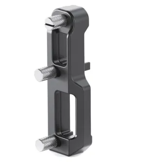 Tilta HDMI un USB-C kabeļu kļavs Canon R5 Mark II - melns divkabeļu turētājs ar pirkstgulšņiem un noslēgšanas skrūvi drošai fiksācijai