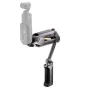 Tilta Hydra Alien Mini hidrauliskās šoka absorbēšanas roktura komplekts ar titāna pelēku CNC alumīnija roku, gumijotu rokturi, paplašināmo roku un kontragaisu, saderīgs ar DJI Osmo Action 4/3 un Insta360 X4/X3 kamerām