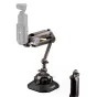 Tilta Hydra Alien Mini Ultimate komplekts Desert Beige krāsā ar DJI darbības kameru, kas uzstādīta transportlīdzekļa stabilizācijai, ar hidraulisko roku, elektronisko 4.5 pievilkšanas kausu un USB-C lādētāja kabeli