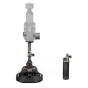 Tilta Hydra Alien Mini Ultimate Kit in Desert Beige with hydraulic shock-absorbing arm, 4.5-inch electronic suction cup, and USB-C charging cable for DJI Action 3/4, Osmo Pocket 3, or Insta360 X4/X3