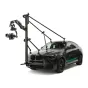Tilta Hydra Shock Absorbing Arm Pro Kit mounted on SUV roof for professional cinematic stabilization with adjustable hydraulic damping and 66 lbs load capacity