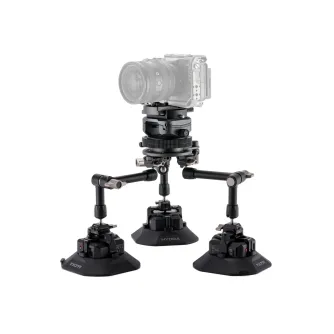 Tilta Hydra x Dan Ming Speed Pan System Base Kit with DSLR camera mounted on a rotating gear base for high-speed panning shots