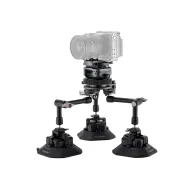 Tilta Hydra x Dan Ming Speed Pan System Base Kit with DSLR camera mounted on a rotating gear base for high-speed panning shotsTilta Hydra x Dan Ming Speed Pan System Base Kit with DSLR camera mounted on a rotating gear base for high-speed panning shots