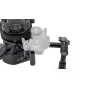 Tilta Hydra Speed Pan System base with wireless remote control for high-speed camera pans, featuring gear teeth for motor compatibility and clean cable management.