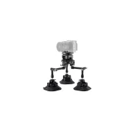 Tilta Hydra x Dan Ming Speed Pan System Pro Kit with camera mounted on three electronic suction cups and articulating arms for dynamic 360-degree shotsTilta Hydra x Dan Ming Speed Pan System Pro Kit with camera mounted on three electronic suction cups and articulating arms for dynamic 360-degree shots