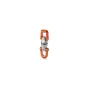 Tilta Fe shoulder strap buckle kit component featuring an orange and silver UTX Duraflex carabiner and magnetic quick-release clasp for secure smartphone and camera attachment