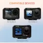 Tilta pilnīgs kameras korpuss DJI Osmo Action 5 Pro, 4, 3 - titāna pelēkā krāsā ar magnētiskajiem filtru turētājiem un ātru akumulatoru maiņas sistēmu.