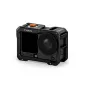 Tilta pilnīga kameras kārba DJI Osmo Action 6 - melnā priekšējā redzējuma versija ar pagarinātām pogām un aukstā pēda montāžas punktiem