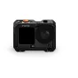 Tilta Full Camera Cage for DJI Osmo Action 6 - Black front view with extended buttons and lens mount