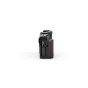 Tilta Full Camera Cage for Nikon ZR - black side view with wooden panel and modular accessory mounting points