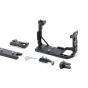 Tilta pilna kameras korpuss Sony FX2 - modulāra melnā korpusa konstrukcija ar ARCA plātni, papildus montāžas iekārtām, aukstā pēda un ergonomisku galotnes atbalstu profesionālajai filmēšanai
