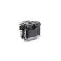 Tilta aluminum full camera cage for Sony FX2 in titanium gray with NATO rail, cold shoe, Arca-Swiss plate, and cable clamps for secure accessory mounting