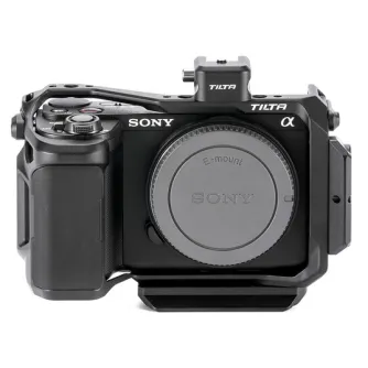 Tilta Full Camera Cage Sony ZV-E10 II ar ergonomisku silikona gripu un pilnu pieeju portiem un vadības elementiem