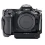 Tilta full camera cage with cooling system for Canon R5 Mark II - front view featuring USB-C port and multiple mounting points