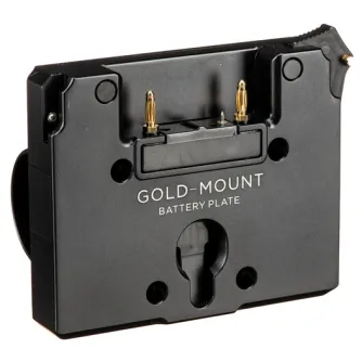 Tilta TGA-RG-AB Gold Mount Battery Plate for DJI RS 2/3/3 Pro gimbals with clamp design, featuring secure battery terminals and durable aluminum construction for extended power runtime