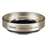 Metabones gold Contax G to Micro Four Thirds lens adapter with precision brass construction and satin finish for professional photographyMetabones gold Contax G to Micro Four Thirds lens adapter with precision brass construction and satin finish for professional photography