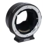 Metabones Contax N uz E-mount Smart Adapter melnais matēts sānskats ar noņemamu trijkāju un atklātiem E-mount kontaktiem