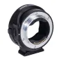 Metabones Contax N to Sony E-mount Smart Adapter black matte side view featuring a customizable function button and detachable tripod foot