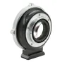 Metabones Contax Yashica CY to Fuji X-mount adapter with 0.71x speed booster and cine-style positive-lock mount, featuring precision brass construction and detachable Arca-type tripod foot
