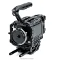 Tilta modular camera cage for Blackmagic PYXIS 6K Pro with Gold Mount battery plate, NATO handles, and 15mm LWS baseplate - full aluminum cage kit for professional cinema setups