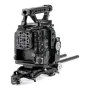 Tilta ES-T22-B Advanced Camera Cage for Canon C400 with modular aluminum construction, side plates, top handle, ARRI rosette, NATO rail, and anti-twist threads for professional rigging.