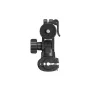 Insta360 Motorcycle Mirror Mount INST110-47 - secure clamp for 6-15mm handlebars, side view with adjustable lever for stable third-person action camera mounting