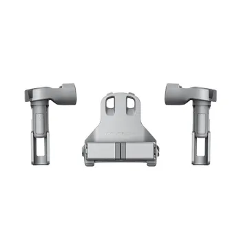 PGYTECH DJI Mini 3 Pro izplešamās nolaižamās kājas ar 2,5 cm augstuma papildinājumu drošākām nolaišanām, redzami priekšējais, sānu un pilnā komplekta skats