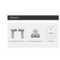 PGYTECH DJI Mini 3 Pro landing gear extension kit with front and rear shock-absorbing extensions for increased ground clearance, foldable design for easy storage, and protective silicone pads.