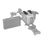 SmallRig Sony FX6 Top Plate 3186 with Magic Arm 2115 attached, showcasing versatile mounting options and LCD adapter slot for professional camera rig setup.
