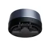 TelyCam SONO+ tabletop microphone array bottom view with 8 microphones, USB Type-C port, and built-in speaker grille for clear conferencing audio