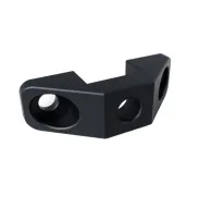 TelyCam TLC-U16 Truss Mount Bracket - black bracket with two circular mounting holes and a central 10mm hole for rigging, designed for secure attachment to camera base plates and truss systems.TelyCam TLC-U16 Truss Mount Bracket - black bracket with two circular mounting holes and a central 10mm hole for rigging, designed for secure attachment to camera base plates and truss systems.