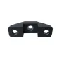 TelyCam TLC-U16 Black Truss Mount Bracket for Explore Series PTZ cameras - front view with 10mm center hole and side mounting points