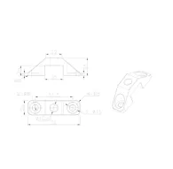 TelyCam TLC-U16 Truss Mount Bracket WhiteTelyCam TLC-U16 Truss Mount Bracket White