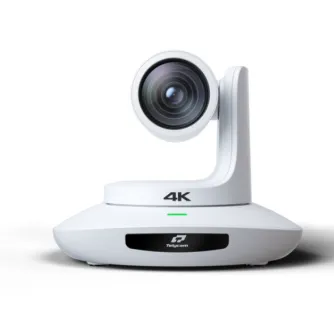 TelyCam Vision+ 4KN 20X PTZ camera with 4K60 resolution, 20x optical zoom, and AI tracking for professional live streaming and broadcasting