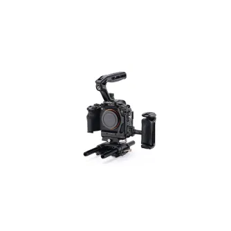 Tilta professional camera cage kit for Sony Alpha 7 V with Xeno top and side handles, Arca-Swiss baseplate, and cable management clamp in black