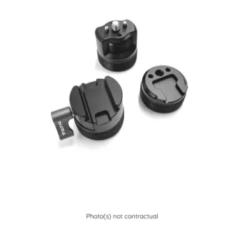 Tilta TGA-ARG-HA2 Cold Shoe Handle Attachment - top view of clamp and ARRI cold shoe mount