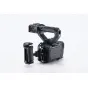 Tilta Camera Cage for Canon C50 base kit featuring a modular top plate, XLR handle extension, adjustable side handle, and cable clamps for secure USB-C and HDMI connections.