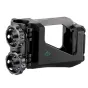 Tilta HDA-T18-CMC compact 50mm mounting clamp with dual locking knobs and quick-release mechanism, matte black CNC aluminum construction