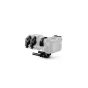 Tilta Nucleus Auto Focus Adapter Dual Nano II Motor Kit E to PL with two wireless motors for autofocus on Sony cinema lenses, showcasing offset gear design and 15mm rod clamps