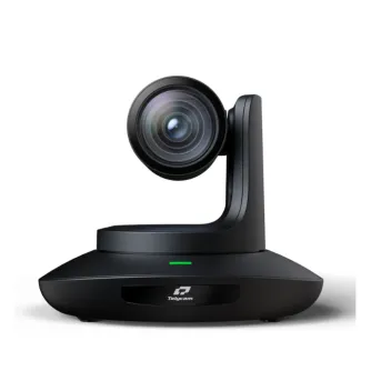 PTZ-камера TelyCam Vision+ SE SDI черного цвета с 12-кратным оптическим зумом, предназначенная для профессионального стриминга и виртуального производства.