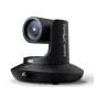 TelyCam Vision+ SE SDI PTZ kamera melnā krāsā ar 12x optisko paplašinājumu, paredzēta profesionālai tiešraides pārraidei un virtuālajai produkcijai.