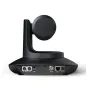 TelyCam Vision+ SE SDI PTZ camera rear view featuring 4K60 resolution, 12x zoom, and professional video outputs including NDI HX, 3G-SDI, Ethernet, USB 3.0, and DC 12V input.