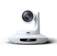TelyCam Vision+ SE SDI balta PTZ kamera ar 12X optisko paplašinājumu, priekšējais skats, kas parāda izteiksmīgu objektīvu, lielu apertūru, 4K uzlīmi un iebūvētas automātiskās sekošanas funkcijas.TelyCam Vision+ SE SDI balta PTZ kamera ar 12X optisko paplašinājumu, priekšējais skats, kas parāda izteiksmīgu objektīvu, lielu apertūru, 4K uzlīmi un iebūvētas automātiskās sekošanas funkcijas.