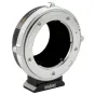 Metabones Contax Yashica to Fujifilm X-mount cine adapter with precision positive-lock mount, satin finish, and detachable Arca-type tripod foot