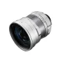 Thypoch DZO Simera 21mm f1.4 silver lens for Leica M mount featuring precise aperture markings and a floating lens group