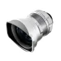 Thypoch DZO Simera 21mm f/1.4 silver lens for Leica M mount featuring a 14-blade aperture and smooth aperture ring