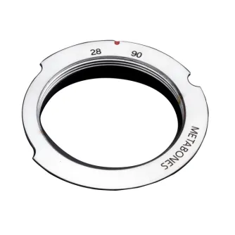 Адаптер Metabones L39 на Leica M с метками кадрирования 28-90 мм, латунная конструкция и красная точка для точной установки объектива