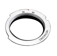 Metabones L39 uz Leica M adapteris ar 28-90mm attēla līniju norādījumiem, precīzi izgatavots no misiņa ar sarkanu novirzīšanas punktuMetabones L39 uz Leica M adapteris ar 28-90mm attēla līniju norādījumiem, precīzi izgatavots no misiņa ar sarkanu novirzīšanas punktu