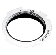Metabones L39 uz Leica M 6-bit objektīvu adapters ar 35-135mm attēla rāmja līniju aktivāciju, priekšējais skatsMetabones L39 uz Leica M 6-bit objektīvu adapters ar 35-135mm attēla rāmja līniju aktivāciju, priekšējais skats