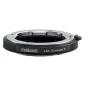 Адаптер Metabones для объективов Leica M на E-mount T черного цвета с текстурированным краем и гладкой поверхностью
